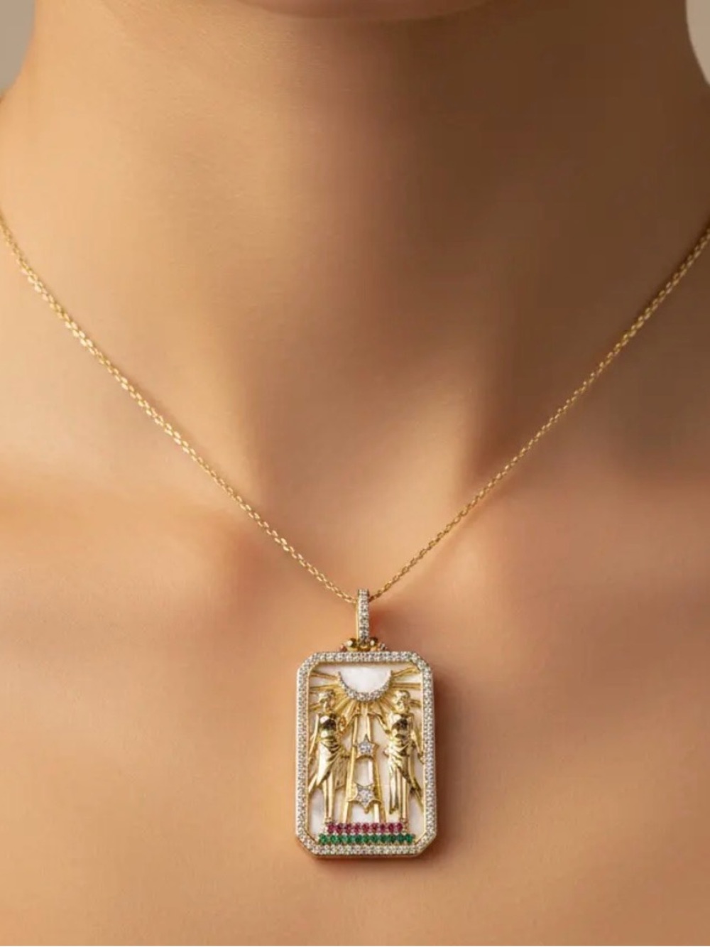 MELINDA MARIA 👑🔱🔑 sisterhood NECKLACE so rare!!! Sold out limited edition pave